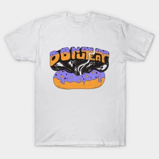 Donut Eat - Doodle Art Design T-Shirt